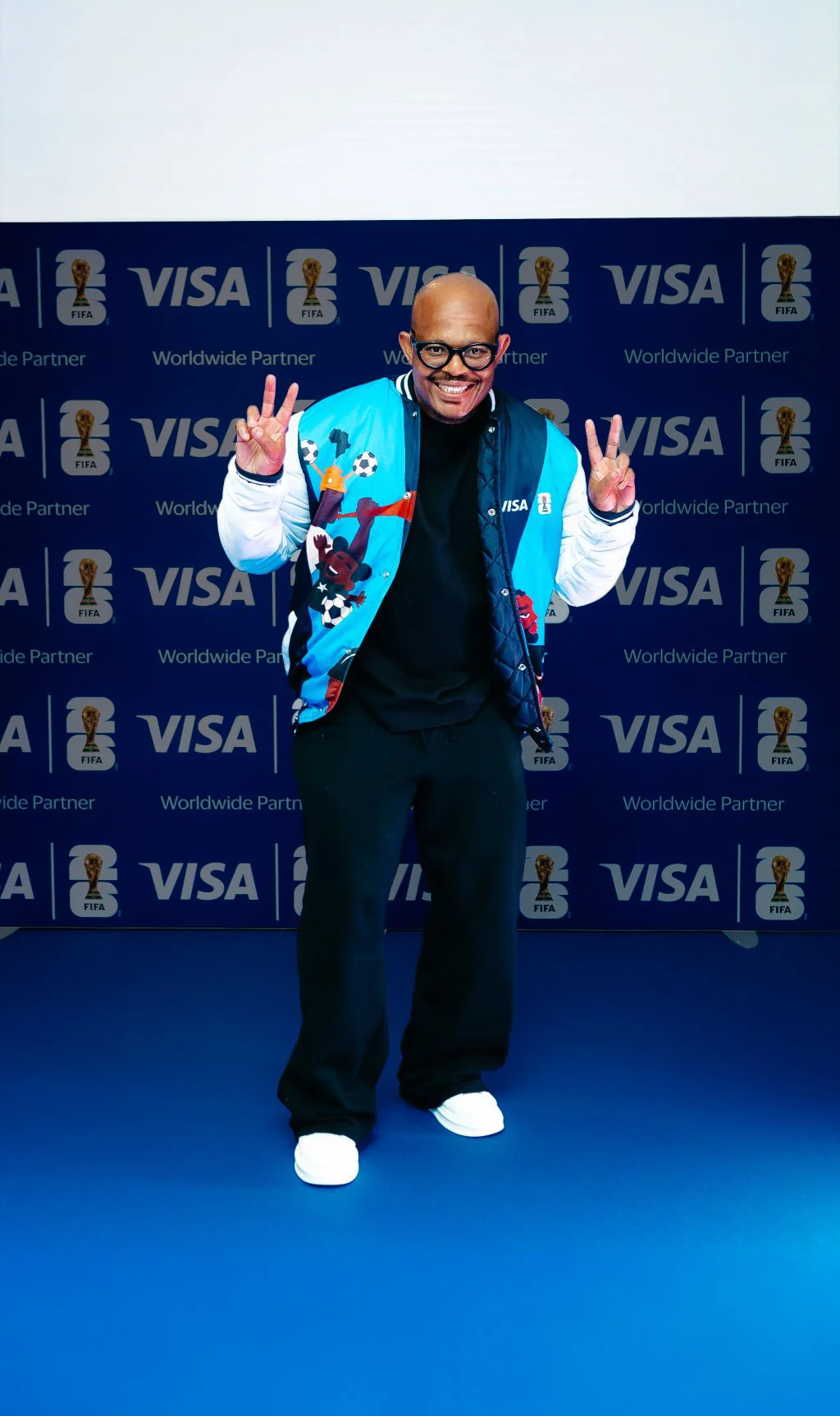 Ndu Donsa at a Visa and FIFA World Cup event